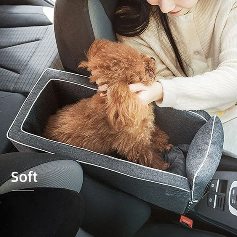 Portable Pet Dog Cat Car Seat Central Control Nonslip Dog Carriers