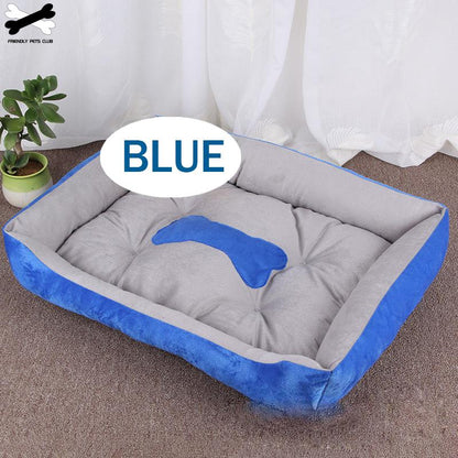 Bone Pet Bed Warm Cat House For Small Medium Large Dog Soft  Washable Puppy Cotton Kennel
