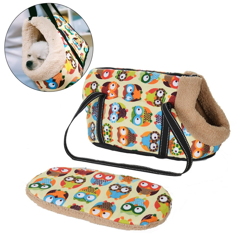 Fashion Pet Carrier For Small Dogs Cats Warm Fleece Puppy Dog Bags Outdoor Travel Slings For Chihuahua Dog Cat Products