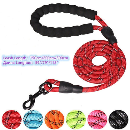 150/200/300cm Strong Dog Leash Pet Leashes Reflective Leash For Big Small Medium Large Dog Leash