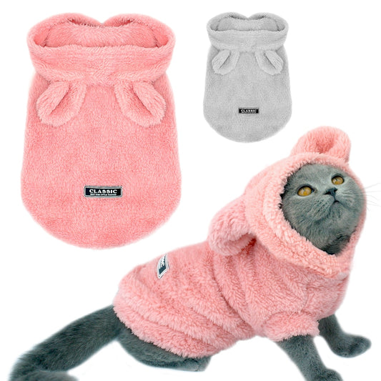 Warm Cat Clothes Winter Pet Puppy Kitten Coat Jacket For Small Medium Dogs Cats
