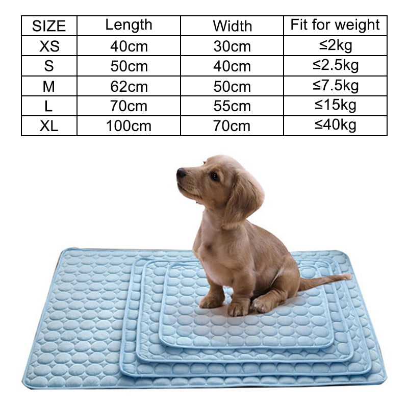 Dog Mat Cooling Summer Pad Mat For Dogs Cat Blanket Breathable Pet Dog Bed Summer Washable