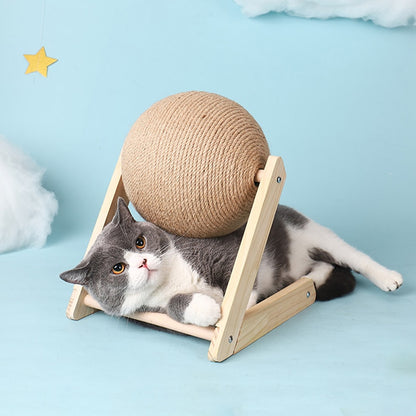 Cat Scratching Ball Toy Rope Ball Board Grinding Paws Toys Cats Scratcher