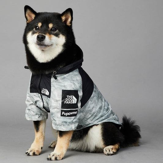 Dog Clothes Raincoat For Small Big Dogs Wind Coat Windbreaker French Bulldog Hoodie Jacket
