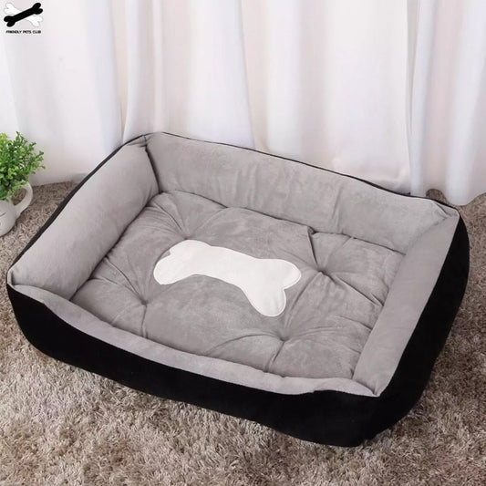 Bone Pet Bed Warm Cat House For Small Medium Large Dog Soft  Washable Puppy Cotton Kennel