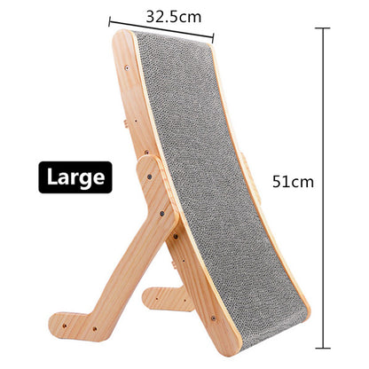 Wood Anti Cat Scratcher Cat Scratch Board Bed 3 In 1 Pad Vertical Pet Cat Toys