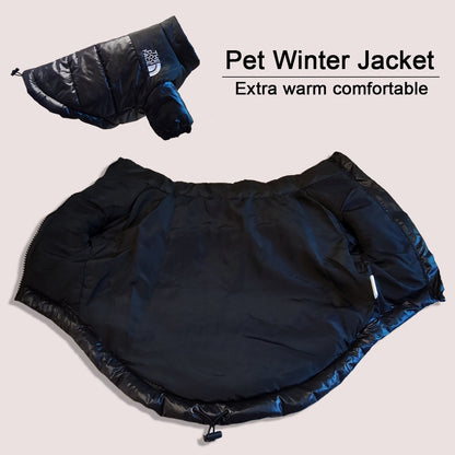 Large Winter Pet Dog Clothes French Bulldog Puppy Warm Windproof Jacket Small Medium Dog