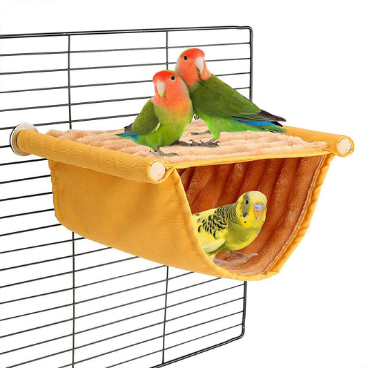 Pet Hanging Hammock Warm Nest Bed Removable Washable Parrot Bird Cage Perch For Parrot Hamster House Accessories