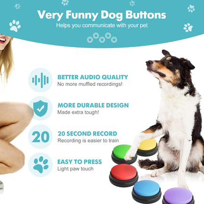 Voice Recording Button Pet Toys Dog Buttons for Communication Pet Training
