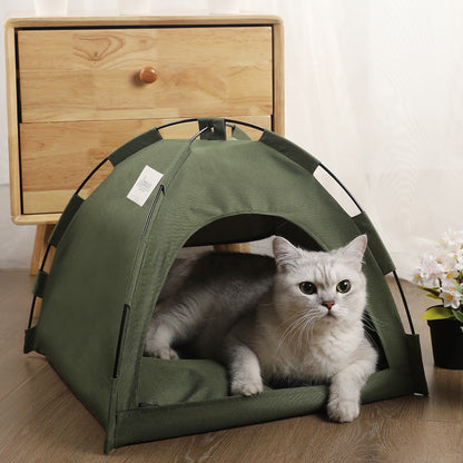 Pet Tent Bed Cats House Supplies Products Accessories Warm Cushions Sofa Beds