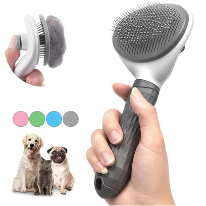 Pet Dog Brush Cat Comb Self Cleaning Pet Hair Remover Brush For Dogs Cats Grooming