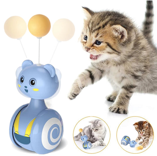 Cat Interactive Feather Toys Pet Bumbler Funny Toy Interactive Cats Toys