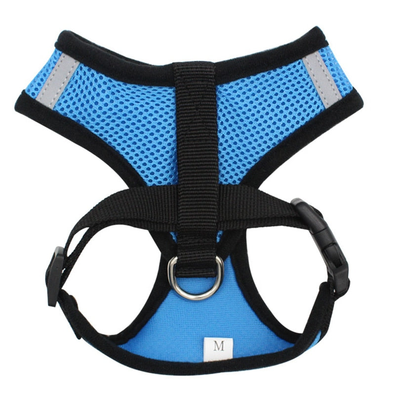 Dog Accessories Breathable Mesh Dog Harness and Leash Set Puppy Cat Harness Vest For Small Dogs