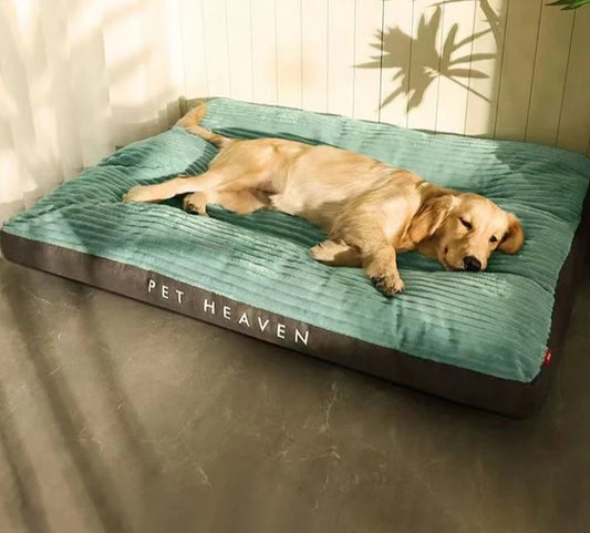 Large Dog Bed Warm Corduroy Pet Kennel Soft Thicken Dog Sleeping Mat Non-slip Dogs Sofa Pet Supplies
