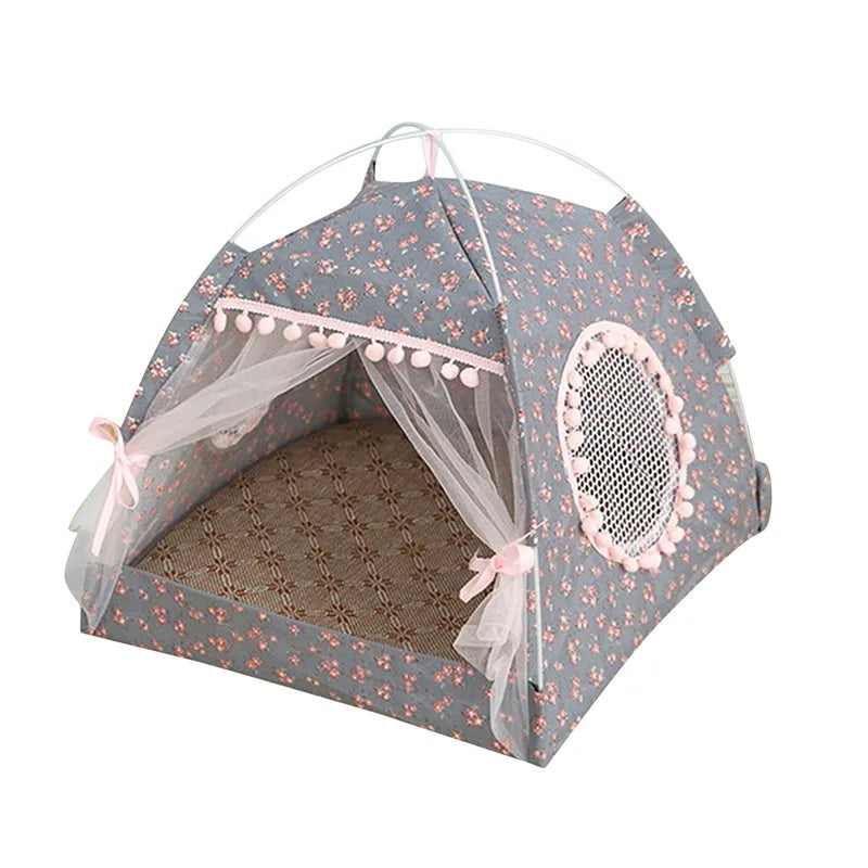 Cat Dog  Tent Kennel Foldable Universal Indoor Teepee Pet House Breathable Puppy Tent pet Supplies
