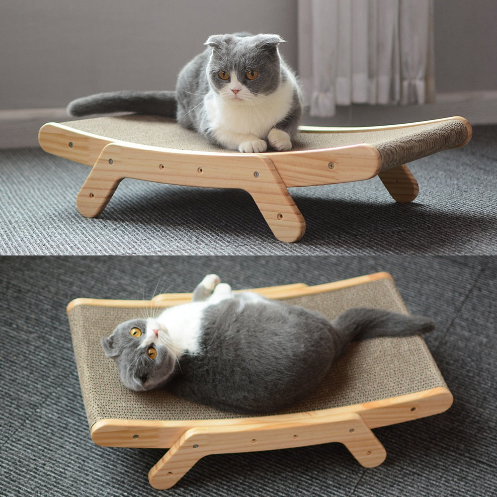 Wood Anti Cat Scratcher Cat Scratch Board Bed 3 In 1 Pad Vertical Pet Cat Toys