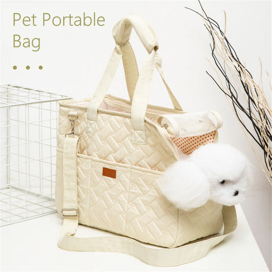 Four Season Large Space Breathable Side Opening Carrier For Dogs Portable Cat Canvas Shoulder Bag Pet Travel Supplies