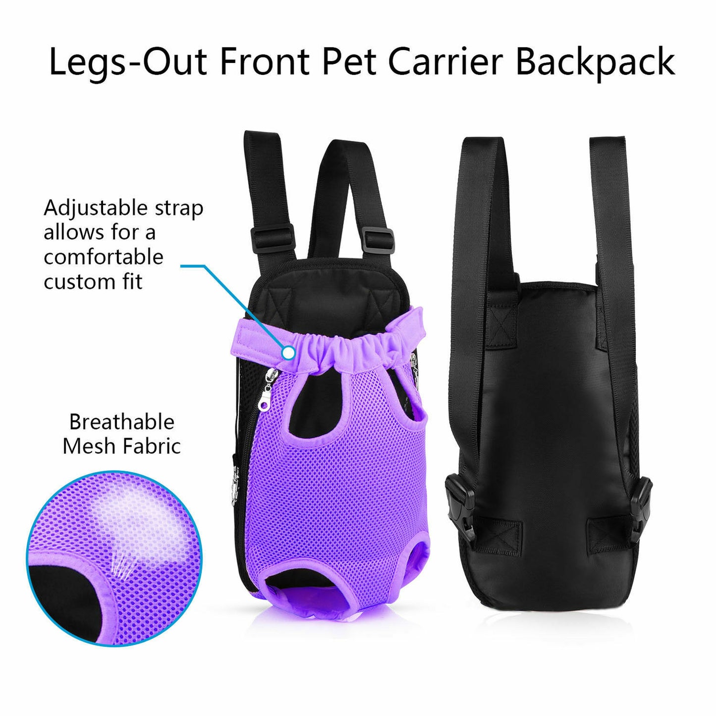 Pet Dog Carrier Backpack Mesh Dog Carriers  Pet Dog Carrier