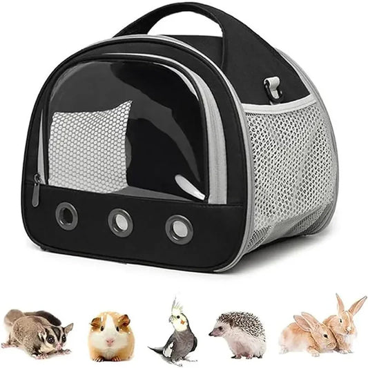 Portable Small Animal Carrier Bag Guinea Pig Carrier Cage Pet Carrier for Cat Hamster Hedgehog Parrots Rat and Other Small Animals