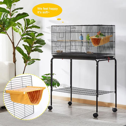 Pet Hanging Hammock Warm Nest Bed Removable Washable Parrot Bird Cage Perch For Parrot Hamster