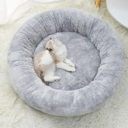 Pet Dog Bed Comfortable Donut Round Dog  Soft Washable Dog and Cat Cushion Bed  Doghouse