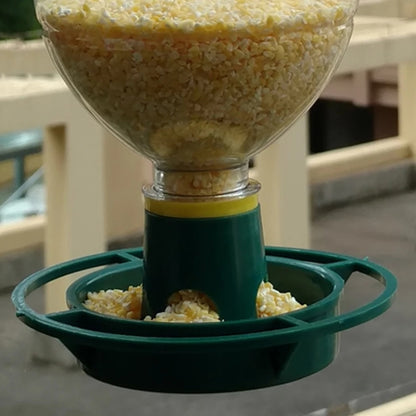 1Pcs Outdoor Bird Feeder Automatic Hanging Plastic Feed Bowl For Parrot Pigeon Pet Feeding Supplies
