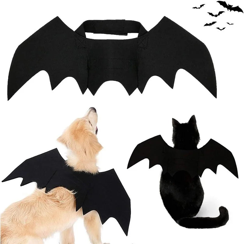 Fashion Cat Clothes Bat Wings Funny Dog Costume Artificial Wing Pet Cosplay Prop Halloween Christmas Cat Costume Pet Products