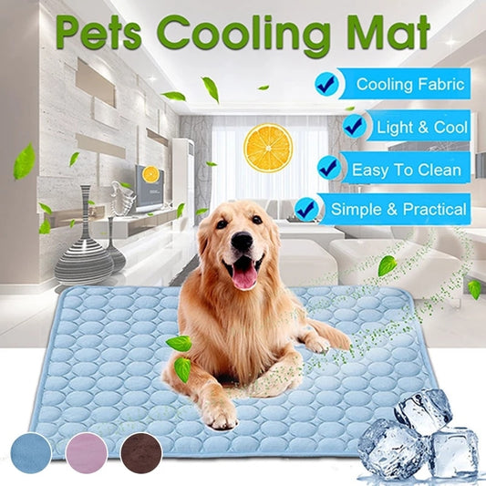 Dog Mat Cooling Summer Pad Mat For Dogs Cat Blanket Breathable Pet Dog Bed Summer Washable