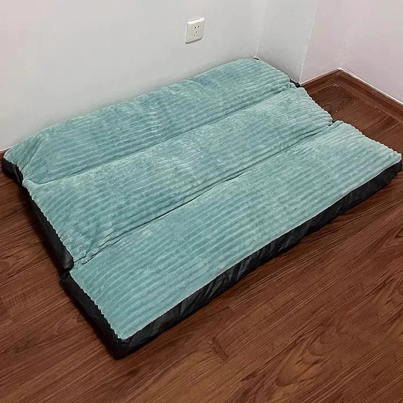 Large Dog Bed Warm Corduroy Pet Kennel Soft Thicken Dog Sleeping Mat Non-slip Dogs Sofa Pet Supplies