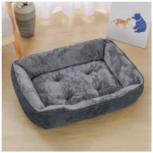 Bed for Dog Cat Pet Square Plush Kennel Medium Small Dog Sofa Bed Cushion Pet Calming Dog Bed