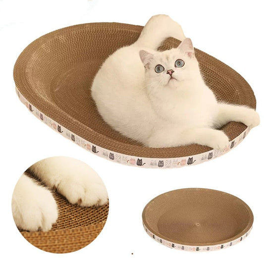 Corrugated Cat Scratcher Cat Scrapers Round Oval Grinding Claw Toys for Cats