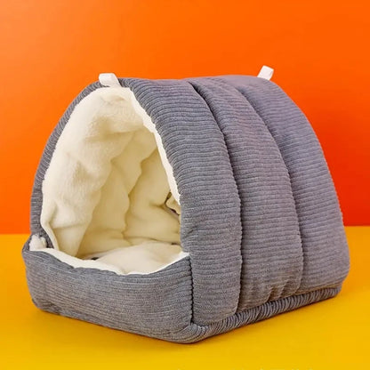 Parrot Nest Warm Bird Nest Winter House Shed Hut Hanging Hammock Cage Accessories Plush Hideaway Hamster Small Pet Parrot Nest
