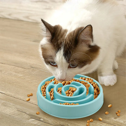 Slow Food Bowl For Pets, Neck And Choking Food For Pets, Suitable For Pet Cats And Dogs, Easy to Clean And Very Durable