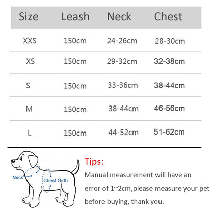 Dog Harness Leash Set for Small Dogs Adjustable Puppy Cat Harness