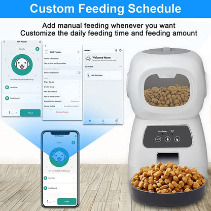 Automatic Pet Feeder Smart Food Dispenser For Dog Cat