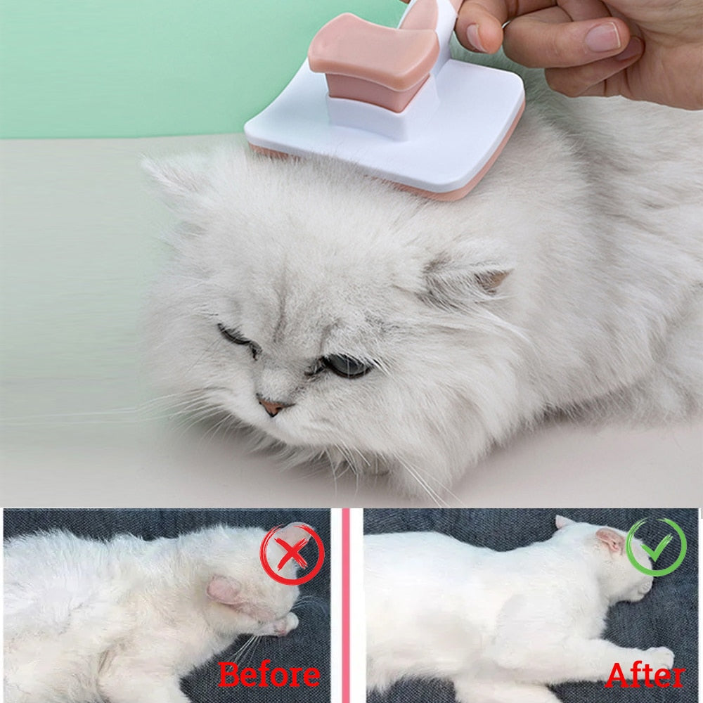 Pet Hair Shedding Comb Dog Cat Brush Grooming Long Hair Brush Hair Remover