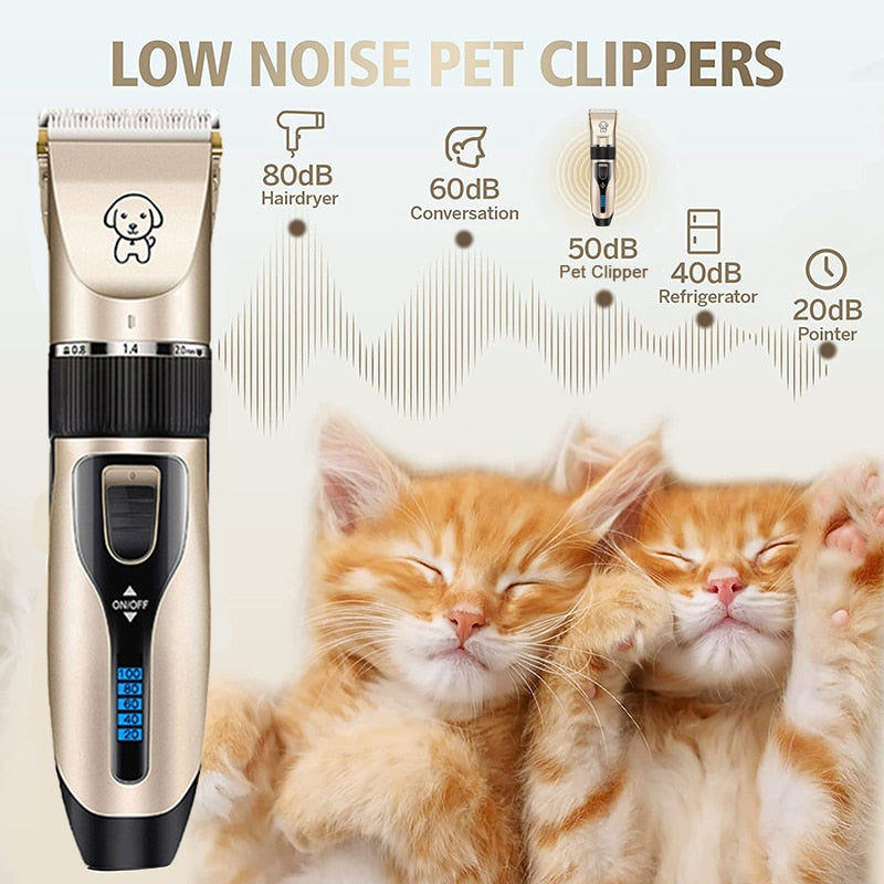 Rechargeable Dog Clipper Hair Clippers Grooming (Cat/Dog/Rabbit) Haircut Trimmer Shaver