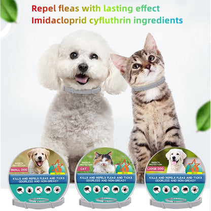 Extendable Pet Collar Antiparasitic Necklace Dog Cat Anti-Flea Collar