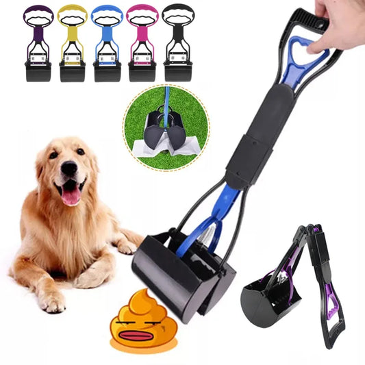 Long Handle Pet Pooper Scooper Dog Cat Waste Picker Waste Cleaning Tools Pet Supplies