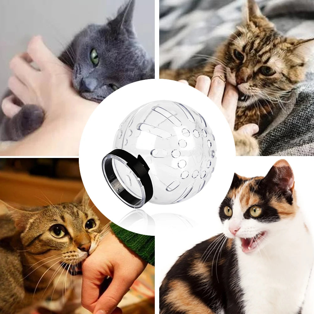 Cat Muzzle Anti-Bite Breathable Protective Space Hood Anti-Licking Grooming Mask Cats Bathing Grooming Bag Small Pets Supplies