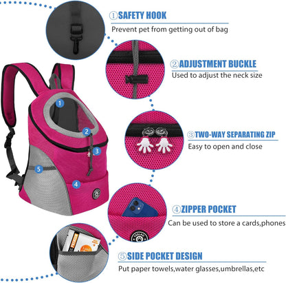 Pet Dog Carrier Bag Carrier For Dogs Backpack  Portable Travel