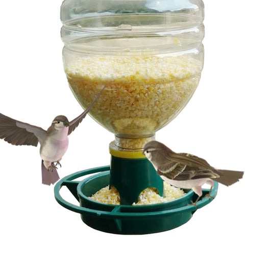 1Pcs Outdoor Bird Feeder Automatic Hanging Plastic Feed Bowl For Parrot Pigeon Pet Feeding Supplies