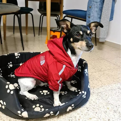 Waterproof Dogs Clothes Reflective Pet Coat For Small Medium Dogs Winter Warm Fleece  Jackets Puppy Raincoat Outfit