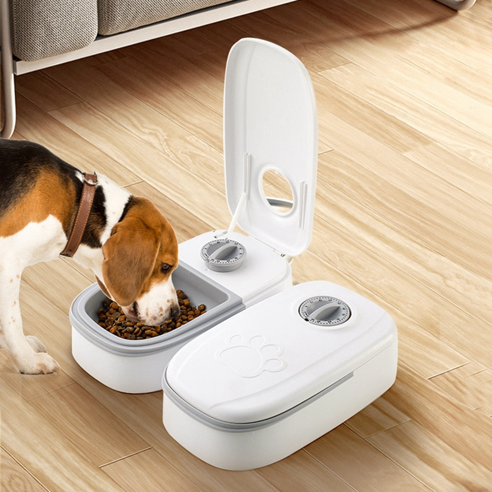 350ML Automatic Pet Feeder Smart Timer Dog Cat Food Dispenser