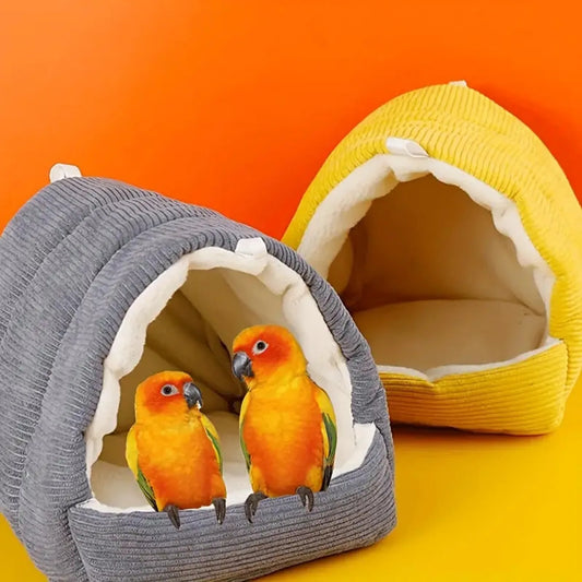 Winter Warm Bird Cage Parrot Cotton Nest Parrot Nest Budgie For Hammock Cage Hut Tent Bed Hanging Cave Pet Products