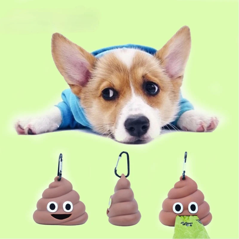 Pet Fecal Bag Dispenser Cat Dog Outdoor Garbage Pocket Hanging Buckle Portable Dung Bags Storage Box Pets Cleaning Products