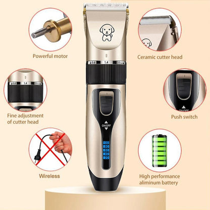 Rechargeable Dog Clipper Hair Clippers Grooming (Cat/Dog/Rabbit) Haircut Trimmer Shaver