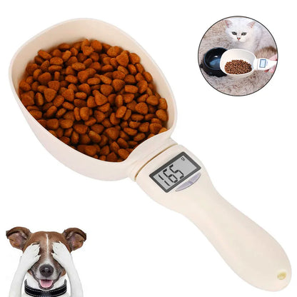 Pet Food Measuring Scoop Electronic Dog Cat Food Measuring Cup Digital Food Scale with LED Display