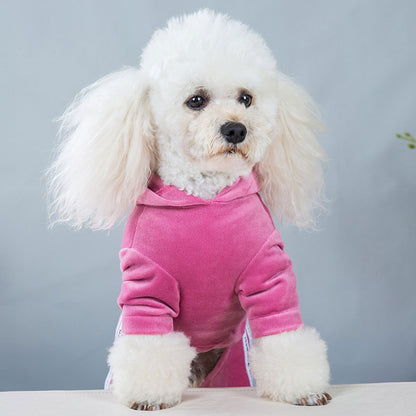 Pet Dog Jumpsuit Spring Autumn Warm Clothing For Small Dog