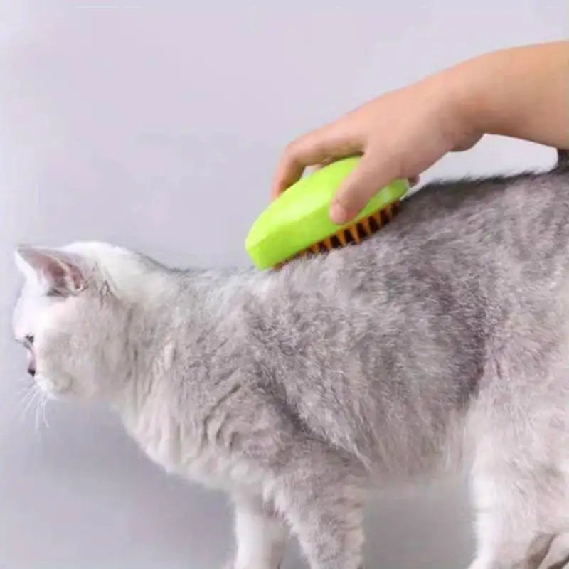 Steamy Dog Brush Electric Spray Cat Hair Brush 3 in1 Dog Steamer Brush for Massage Pet Grooming